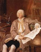 Portrait of Carl Gustaf Tessin Aved, Jacques-Andre-Joseph